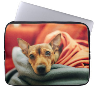 Cutest Baby Animals   Miniature Pinscher Laptop Sleeve