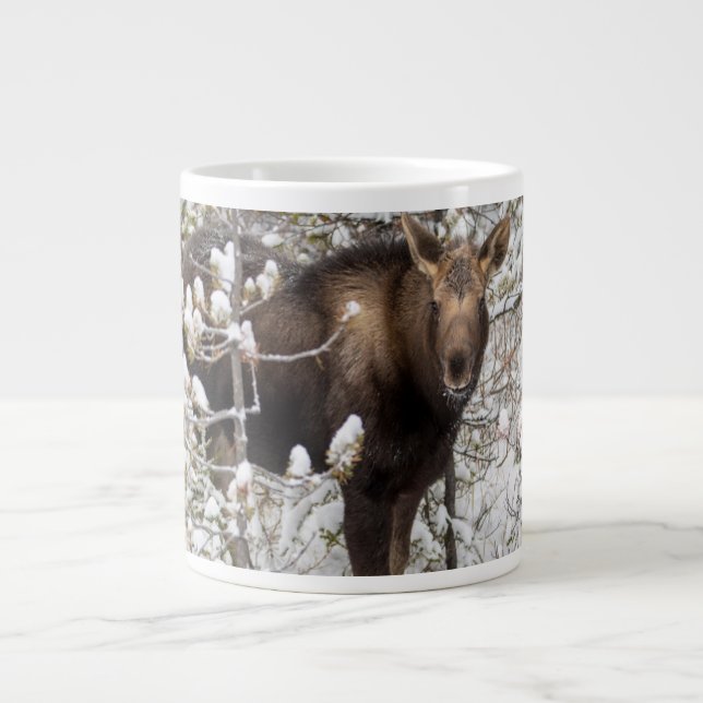 Cutest Baby Animals | Moose Calf Large Coffee Mug (Front)