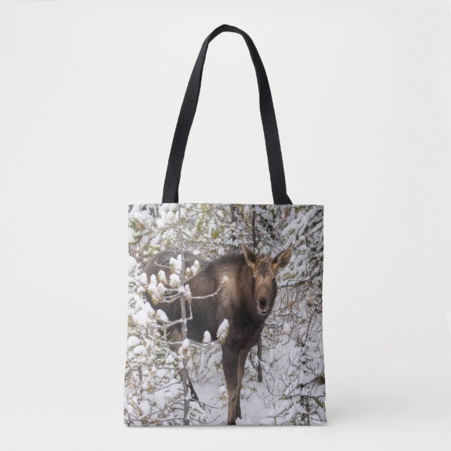 Cutest Baby Animals | Moose Calf Tote Bag (Front)