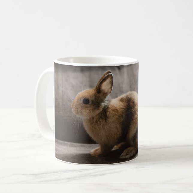 Cutest Baby Animals | Netherland Dwarf Rabbit Coffee Mug (Front Left)