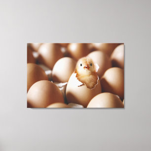 Cutest Baby Animals New Baby Chick Canvas Print