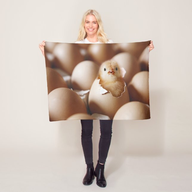 Cutest Baby Animals | New Baby Chick Fleece Blanket (In Situ)