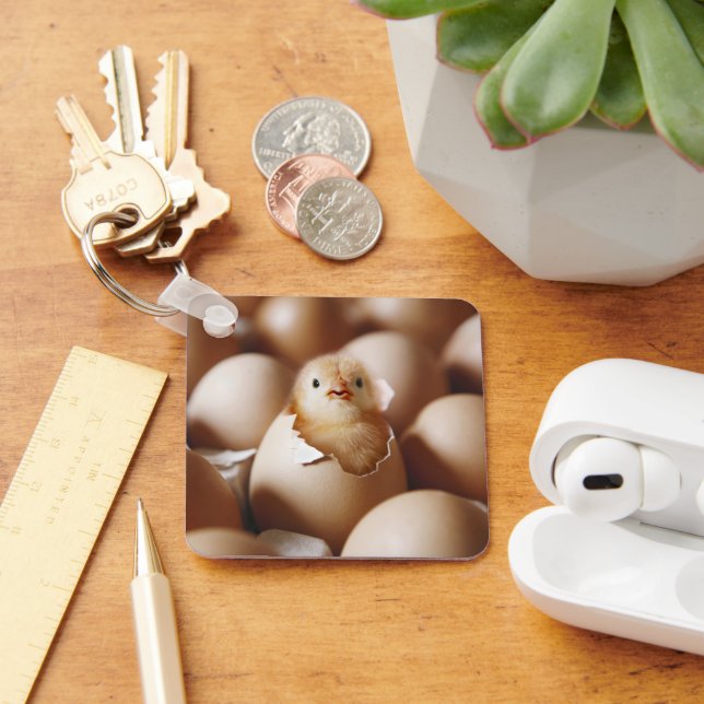 Cutest Baby Animals | New Baby Chick Key Ring (Desk)