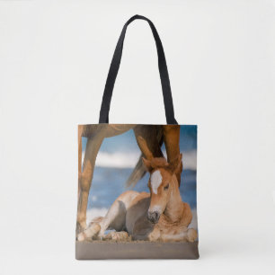 Cutest Baby Animals Newborn Corolla Wild Horse Tote Bag