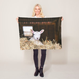 Cutest Baby Animals Newborn Lamb Fleece Blanket
