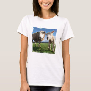 Cutest Baby Animals Newborn Lamb & Mama T-Shirt