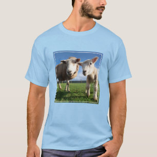 Cutest Baby Animals Newborn Lamb & Mama T-Shirt