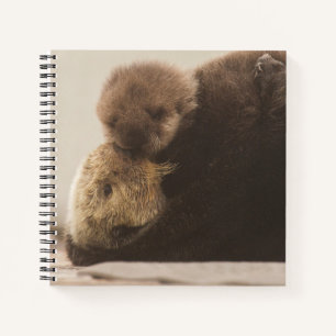 Cutest Baby Animals Newborn Otter Pup Notebook
