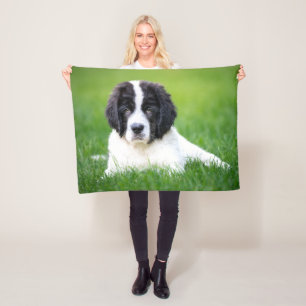 Cutest Baby Animals Newfoundland Puppy Fleece Blanket