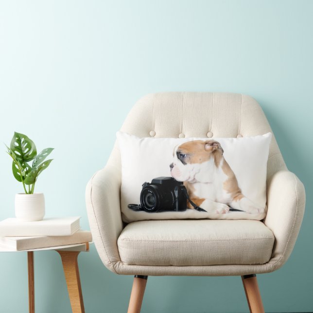 Cutest Baby Animals | Old Tyme British Bulldog Lumbar Cushion (Chair)