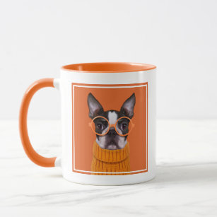 Cutest Baby Animals   Orange Boston Terrier Mug