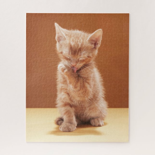 Cutest Baby Animals | Orange Tabby Kitten Jigsaw Puzzle (Vertical)