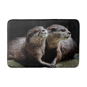 Cutest Baby Animals   Otters Holding Hands Bath Mat