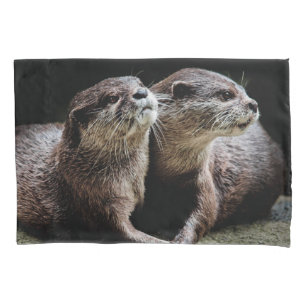 Cutest Baby Animals   Otters Holding Hands Pillowcase