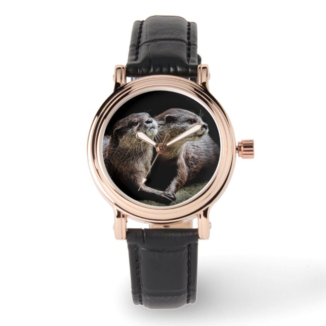 Cutest Baby Animals | Otters Holding Hands Watch (Front)
