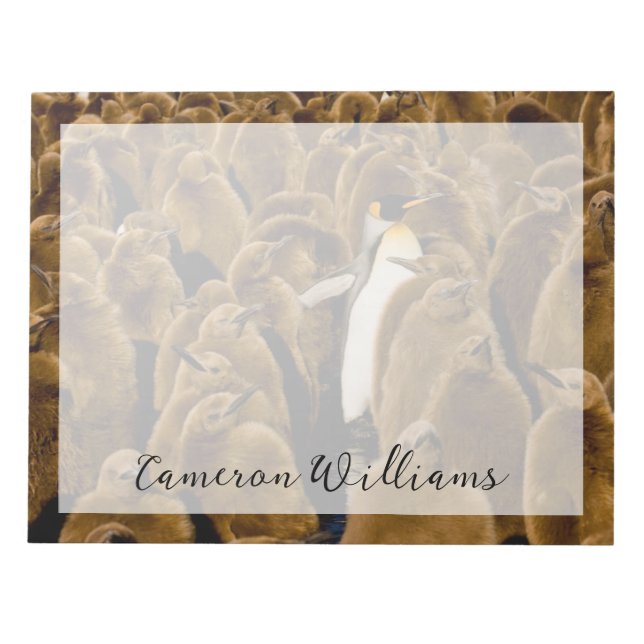 Cutest Baby Animals | Penguin Among Youngsters Notepad (Front)
