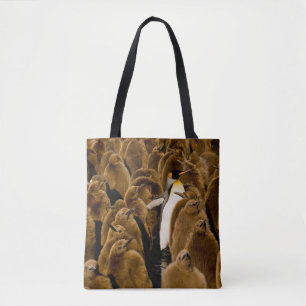 Cutest Baby Animals Penguin Among Youngsters Tote Bag