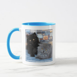 Cutest Baby Animals Persian Kittens on Blanket Mug