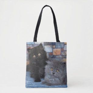 Cutest Baby Animals   Persian Kittens on Blanket Tote Bag