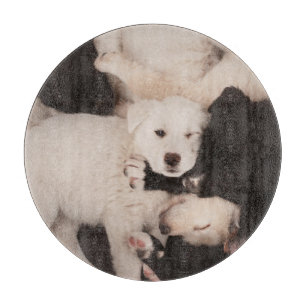 Cutest Baby Animals Pile of Puppies Cutting Board