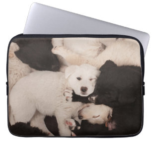 Cutest Baby Animals   Pile of Puppies Laptop Sleeve
