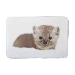 Cutest Baby Animals Pine Marten Bath Mat