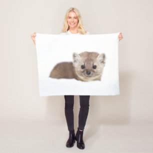 Cutest Baby Animals   Pine Marten Fleece Blanket