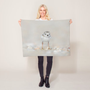 Cutest Baby Animals Piping Plover Chick Fleece Blanket