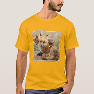 Cutest Baby Animals Red Fox & Baby T-Shirt