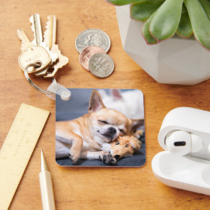 Cutest Baby Animals Red-haired Chihuahua Dog Key Ring