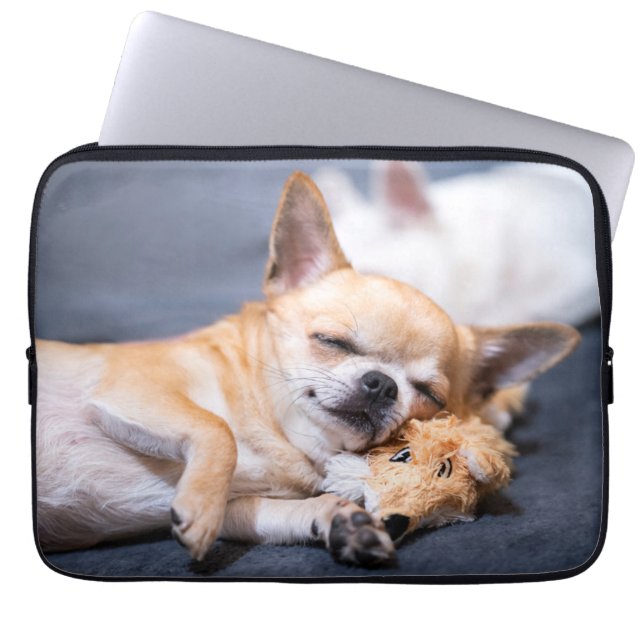Cutest Baby Animals | Red-haired Chihuahua Dog Laptop Sleeve (Front)