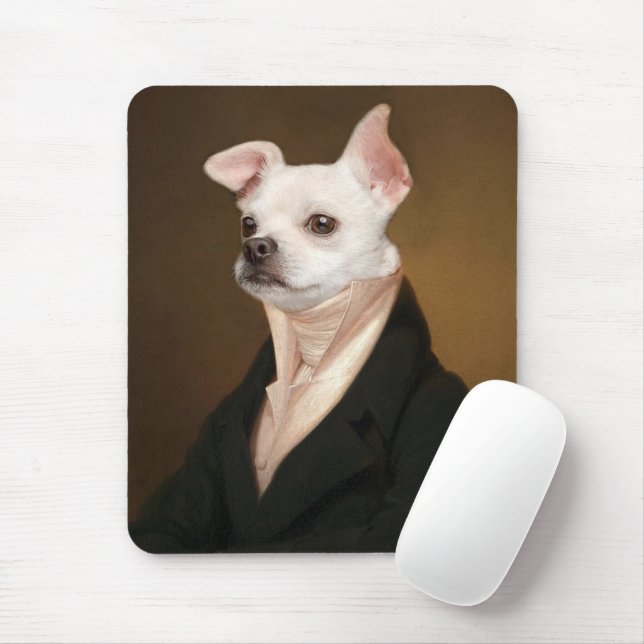 Cutest Baby Animals | Royal Chihuahua Portrait Mouse Pad (With Mouse)