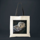 Cutest Baby Animals | Sea Otter Floating Tote Bag<br><div class="desc">This Getty Cutest Baby Animals photo features a relaxed,  fluffy wild Sea Otter floating in a harbour in Monterey,  Central California.</div>