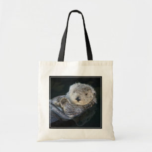 Cutest Baby Animals Sea Otter Floating Tote Bag