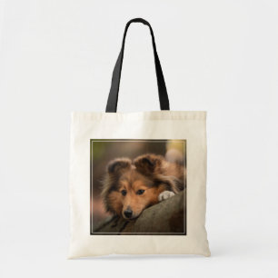 Cutest Baby Animals   Shetland Sheepdog Puppy Tote Bag