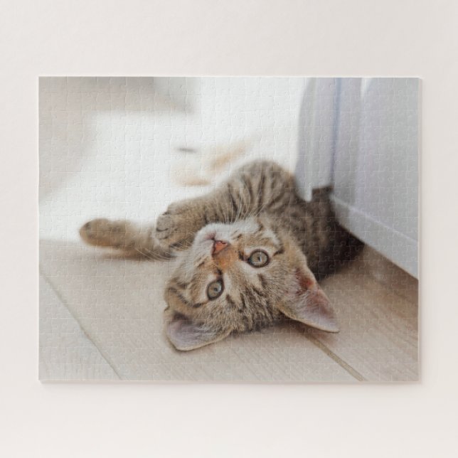Cutest Baby Animals | Shorthair Tabby Kitten Jigsaw Puzzle (Horizontal)
