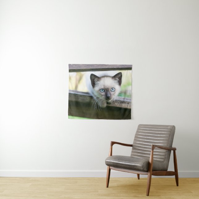 Cutest Baby Animals | Siamese Kitten 2 Tapestry (In Situ (Horizontal))