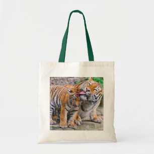Cutest Baby Animals   Siberian Tiger Family Tote Bag
