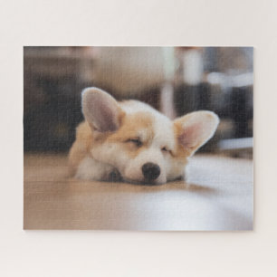 Cutest Baby Animals Sleepy Corgi Jigsaw Puzzle
