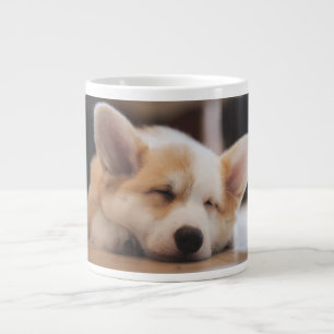 Cutest Baby Animals Sleepy Corgi Large Coffee Mug