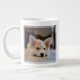 Cutest Baby Animals Sleepy Corgi Puppy Large Coffee Mug