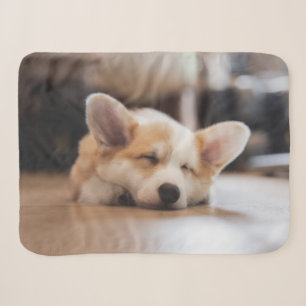 Cutest Baby Animals Sleepy Corgi Sherpa Blanket