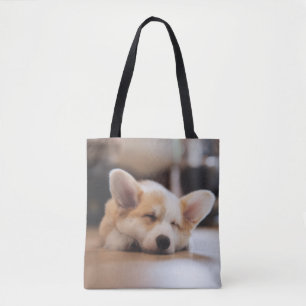 Cutest Baby Animals   Sleepy Corgi Tote Bag