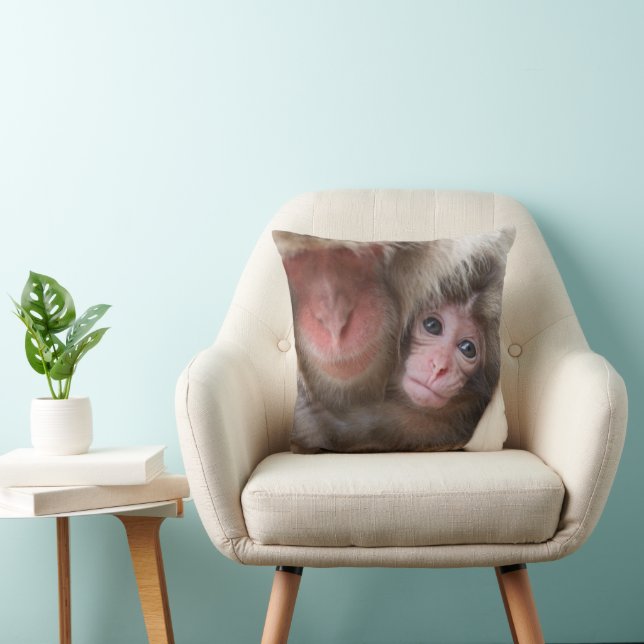 Cutest Baby Animals | Snow Monkey Cushion (Chair)