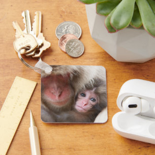 Cutest Baby Animals   Snow Monkey Key Ring