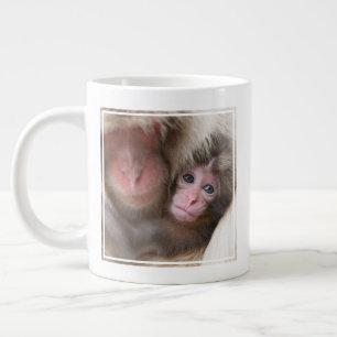 Cutest Baby Animals Snow Monkey Large Coffee Mug