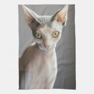 Cutest Baby Animals Sphinx Cat Tea Towel