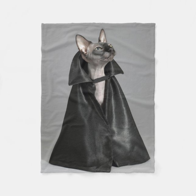 Cutest Baby Animals | Sphynx Hairless Cat Fleece Blanket (Front)