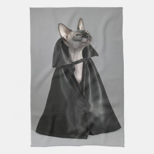 Cutest Baby Animals   Sphynx Hairless Cat Tea Towel
