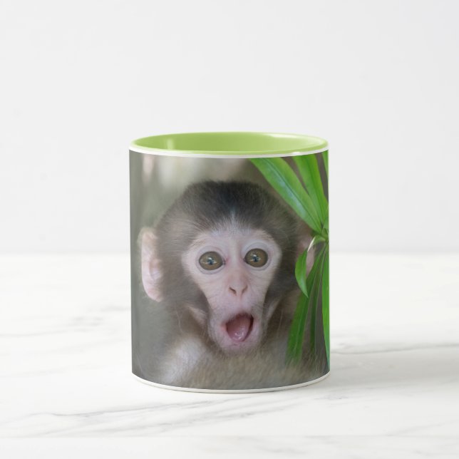 Cutest Baby Animals | Surprised Snow Monkey Mug (Center)